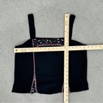Tommy n Loulou Y2K Panel Crop Tank Top Black Pink Medium Photo 9