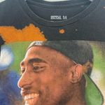 Tupac Poetic Justice Custom Bleach Dye Splatter Graphic Tee SZ M Size M Photo 2