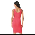 Bebe  textured Bodycon dress in Coral sz P/S Photo 3