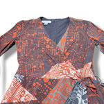 Ivy & Blu Maggy Boutique Dress Size 4 Women's Dress Wrap Dress Long Sleeve Dress Multiple Photo 3