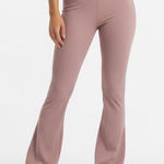 Outdoor Voices  Ribbed Flare Leggings Pants Taupe XL Photo 0