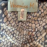 Veronica M  Black and Brown Patterned Jumpsuit Photo 10