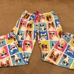 PJ Salvage Dog Print Pajama Set Vibrant Blue Pink Small Photo 5