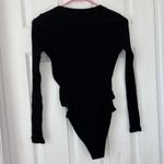 Princess Polly  Black Long Sleeve Cut Out Bodysuit Photo 1