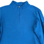 The Black Dog Quarter Zip Pullover Shirt Women's Size Large Blue Sailing Photo 2