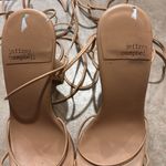 Jeffrey Campbell  Platform Nude Lace Up Heels Photo 1