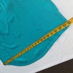 Attention blouse high/low style lasercut design top neckline short sleeve Sz LG Photo 3