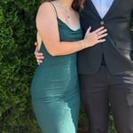 Windsor Kelly Cowl Neck Strappy Mermaid Glitter Formal Dress Photo 2