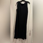 Eileen Fisher ‎ Black Sleeveless Midi Dress Size L Photo 1