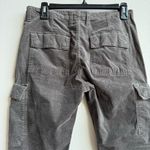 Vince  Corduroy Gray Green Cargo Military Ankle Crop Pants Size 6 Small Goth Emo Photo 7