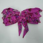 PQ SWIM PILYQ Bikini Top Size Large NEW Bandeau Sample Strapless Ruffle NWOT Purple Photo 9