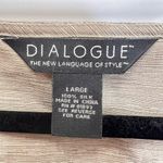 Dialogue  Marled Tan Square Neck Washable 100% Silk Tank Top Size Large Photo 2