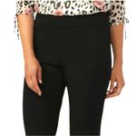 Roz & Ali  black solid millennium tummy panel pull on ankle pants . Like new Photo 1