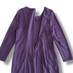 Talbots  Plum Sheath Dress Size 14‎ Long Sleeve Stretch Knit Classic Workwear Photo 8