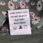 PaperMoon  Green Floral Print Blouse with Cap Sleeves NWT Size Small Photo 7