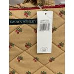 Laura Ashley  Fold Up Travel Case Bag Tan Floral Quilted Zipper Clear Window New Photo 1