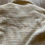 ZARA Tweed Cream Ivory Speckles Zip Up Moto Jacket XS Photo 9