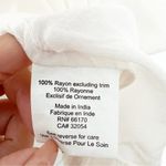 Anthropologie Tanvi Kedia Beaded Sequins Relaxed Blouse Top Cream Size Medium Photo 3