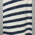 CHAPS  Women’s Striped Hoodie top - Blue/Cream - Size Large Photo 5