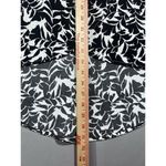 J.Crew High Low Black White Print Wrap Around Midi Skirt Preppy Y2K Sz Small Photo 5
