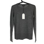 Universal Standard 4XS 00 Merino Wool Crewneck Sweater Grey Melange Long Sleeve Photo 1