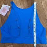 Tally Ho Houndstooth Sweater Vest Brown Black Faux Fur Trim size Large Blue Photo 5