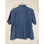 Vintage 90’s Keren Hart Women’s Denim Shirt Button‎ Up Embroidered BirdHouse NWT Blue Size L Photo 3