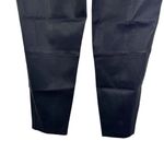 St. John NWT  100% Leather Straight Leg Pull On Pants Navy Blue K81EW01 Size 16 Photo 9