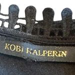 Kobi Halperin Black Sleeveless Dress Embroidered Flowy Top Size Large Women's Photo 11