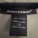 Ashley Stewart  Olive Green Button-down Shirt Dress Photo 2