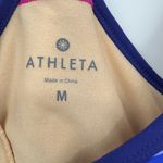 Athleta  Shorebreak Swim Dress Blue Stripes Athleisure Size Medium Photo 3