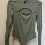 Army Green Peekaboo Bodysuit Size M Photo 0