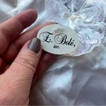 E. Bole NWT Lace Camisole Teddy with Music Sz Medium Wedding Bride Coquette White Photo 3