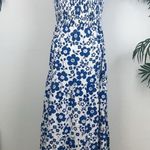 Lost + Wander  Honeymooner Floral Maxi Dress In Blue White Floral Photo 5