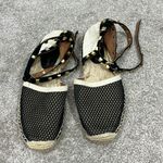 Rebecca Minkoff Size 7.5 Tan, Black Gilles Studded Mesh Leather Espadrille Photo 1