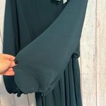 NWT Floret Studios Pleated Long Sleeve Mini Dress Green Size XL Photo 8