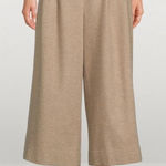 Akris Punto Fiorella Tan Wide Leg Culotte Cropped Wool Blend Pant - size 12 Photo 0