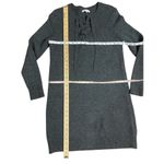 Madewell gray lace up merino wool sweater dress Medium Photo 3