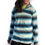 Mambo Australia Women’s XL Blue Striped Long Sleeve Hooded Shirt • U.S. Size 10 Photo 9
