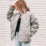 Forever 21 Quilted Bomber Jacket Photo 0