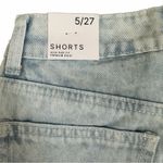 Flying Angel Color Split Denim Shorts White Light Wash NWT Size 5/27 Blue Photo 4