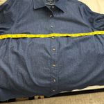 Universal Standard  Minimalist Stretch Cotton Chambray Shirt Sz S / 14-16 Photo 7