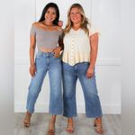 Judy Blue Tummy Control High waisted wide crop double button cropped jeans 13 31 Photo 10