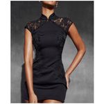 House Of CB  'Thea' Black Embroidered Mini Dress NWOT size‎ L Photo 10