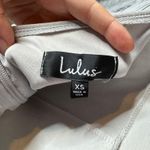 Lulus Story Of A Starry Night Lace Maxi Dress XS Gray Photo 5