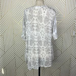 Torn By Ronny Kobo Snakeskin T-Shirt in White and Gray Size US Medium Photo 6