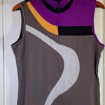 Jamie Sadock Womens L Golf Top Sleeveless Athletic Purple Gray Size L Photo 0