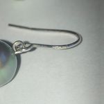 Honora Elegant Silver Dark Gray Genuine Pearl Drop Earrings Photo 6