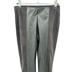 ZARA W&B Collection Black Pull On Ponte Pants Leggings Faux Leather Suede Small Photo 2