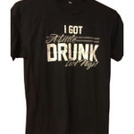 Tultex ELI YOUNG BAND I Got A Little Drunk Last Night T-shirt Tee, Size M, Vintage 2013 Photo 0